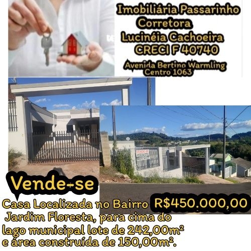 Vende-se Casa Localizada no Bairro Jardim Floresta 