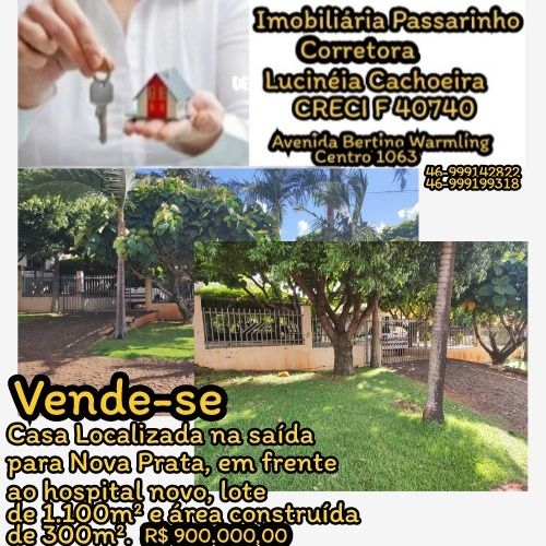 Vende-se Casa Localizada na Saida Para Nova Prata em frente ao hospital Novo