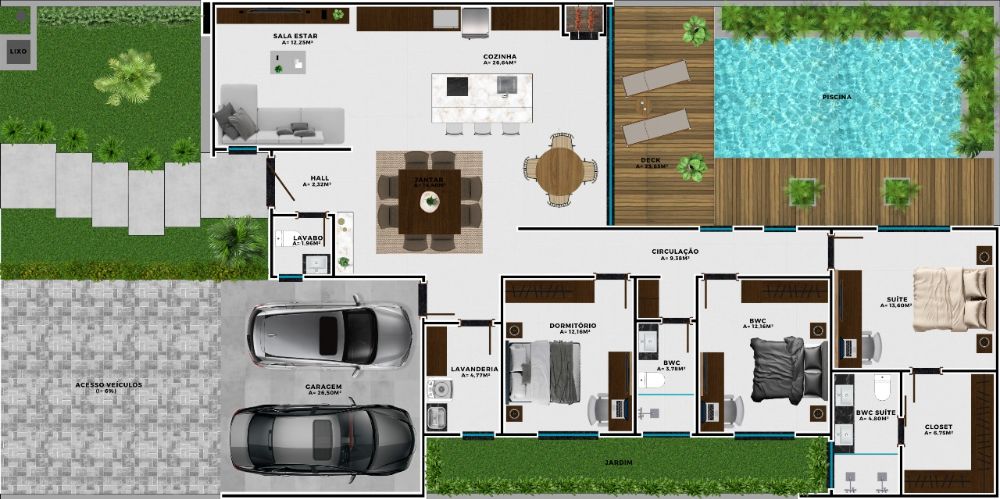 CASA NOVA NO LOTEAMENTO SUL PRÓXIMO DA FUTURA HAVAN