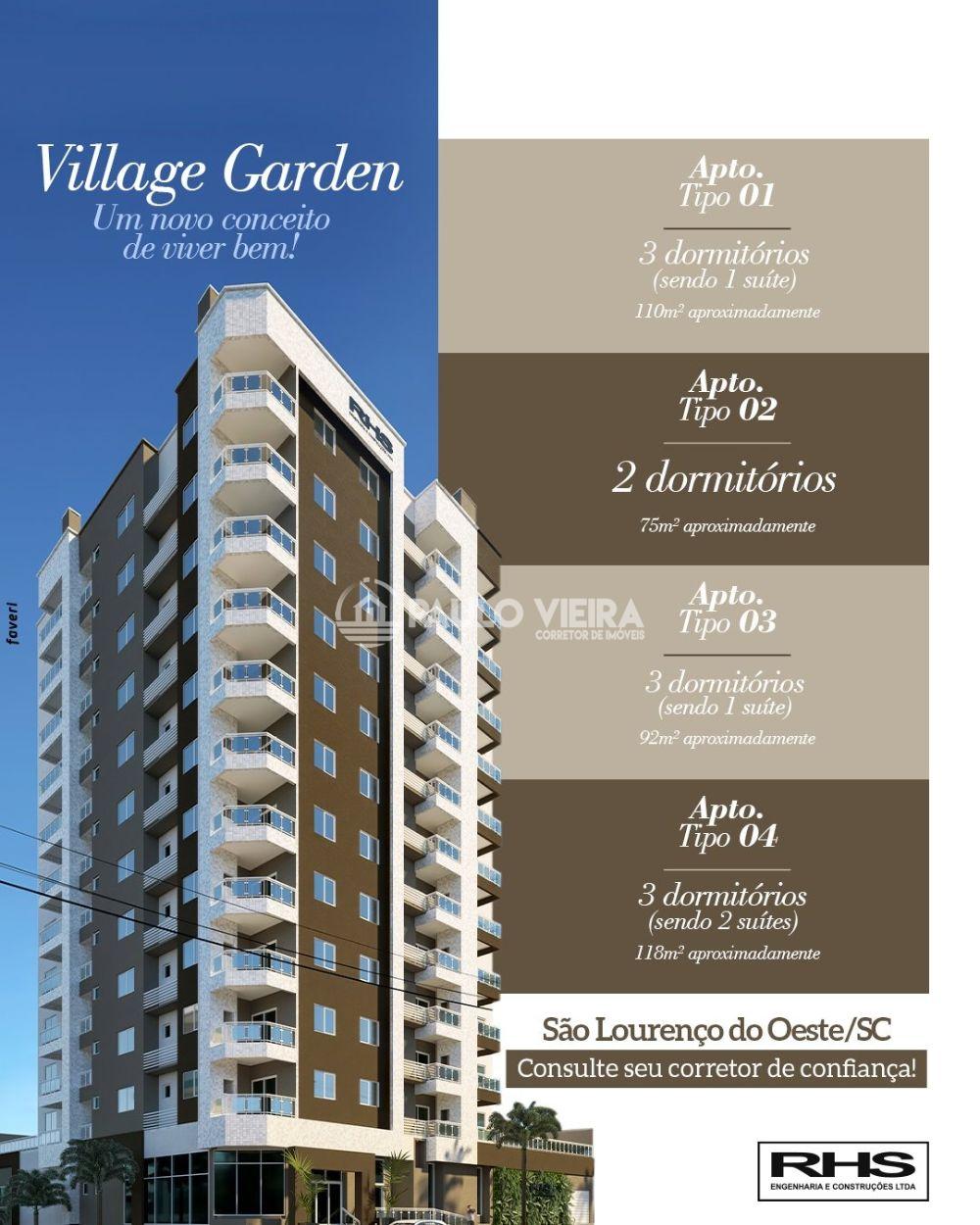 APARTAMENTO COM 118M2 NO EDIFICIO VILLAGE GARDEN