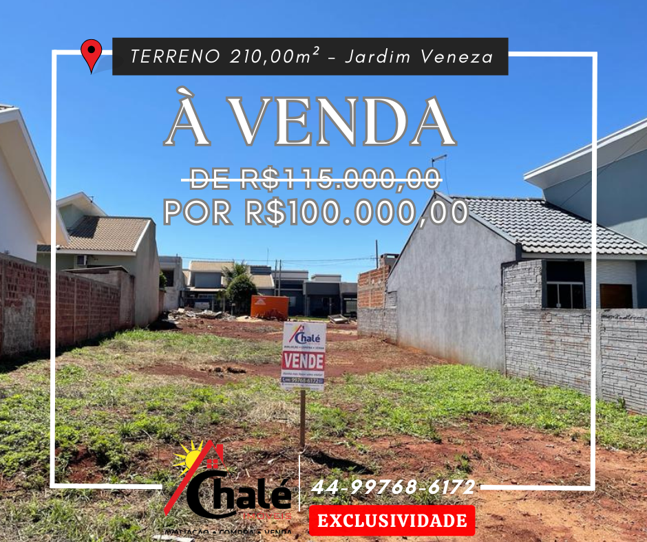 Terreno 210,00m²    /   Jardim Veneza I