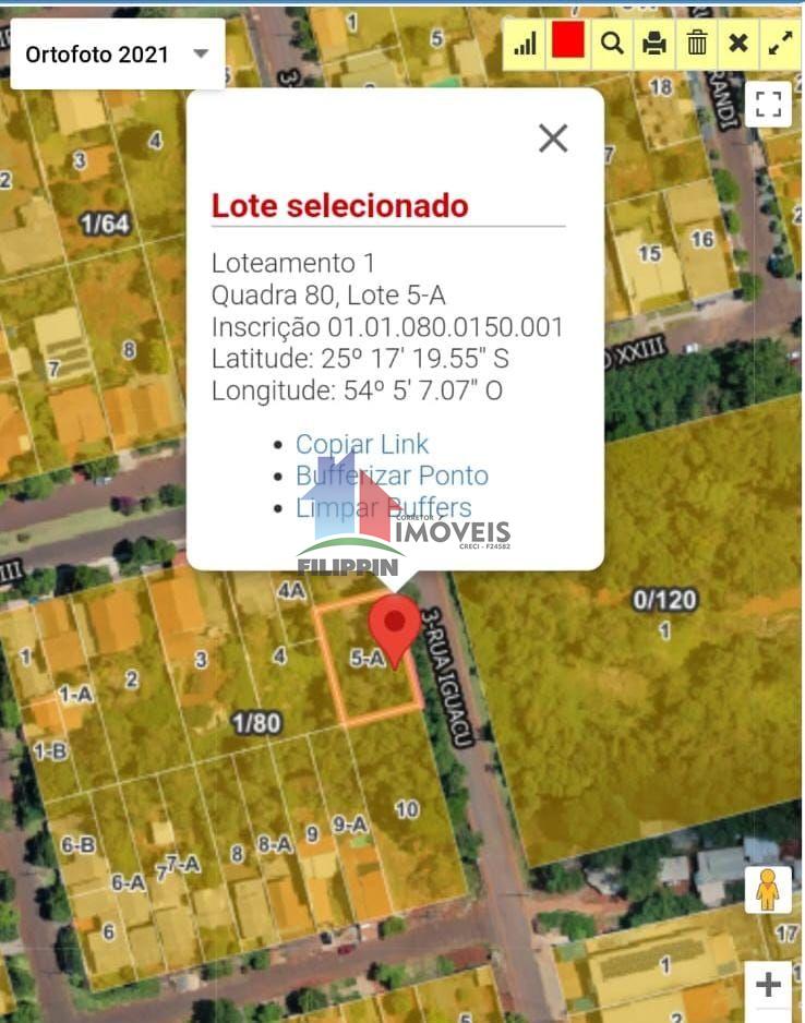 LOTE COM 500 METROS RUA IGUAÇU