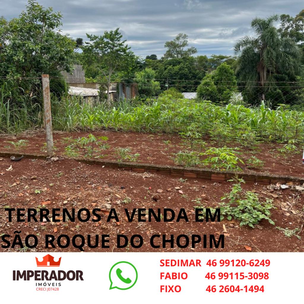 TERRENOS A VENDA EM SAO ROQUE DO CHOPIM