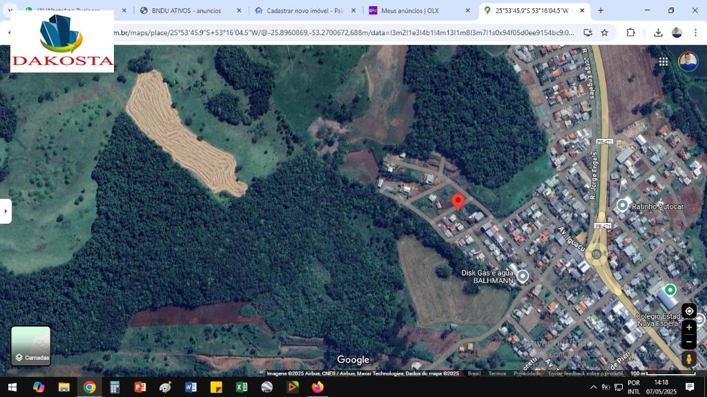 Lote com 14x20 280 metros Quadrados otima investimento