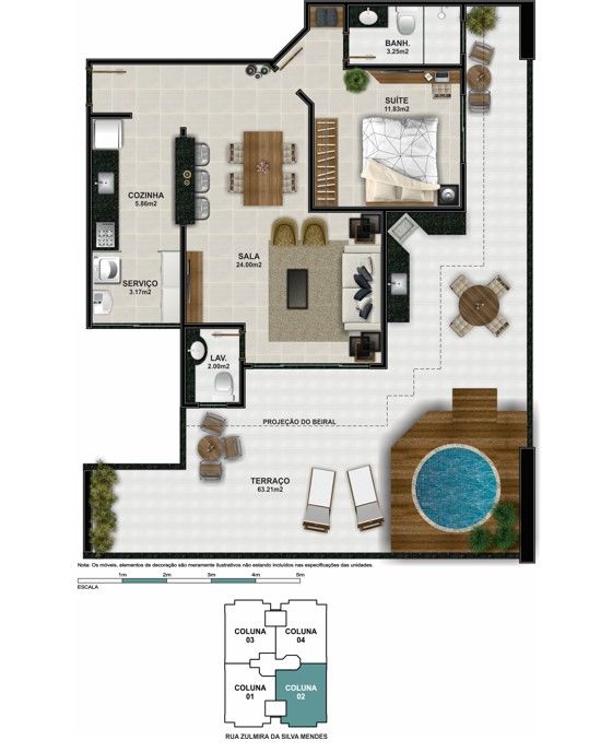 Apartamento à venda com 2 quartos, 105m² - Foto 7