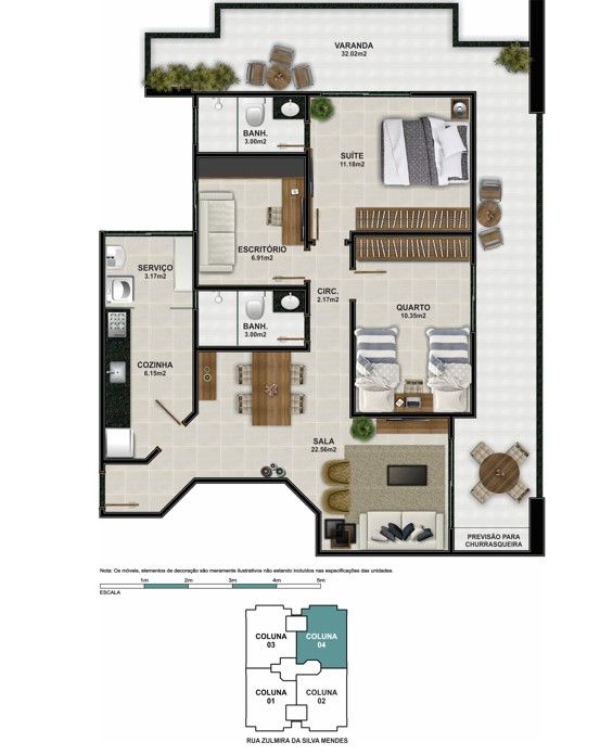 Apartamento à venda com 2 quartos, 105m² - Foto 16